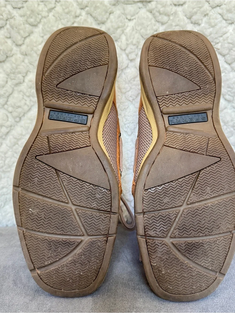 Sperry Men’s Leather Boat Shoes in Chestnut Brown